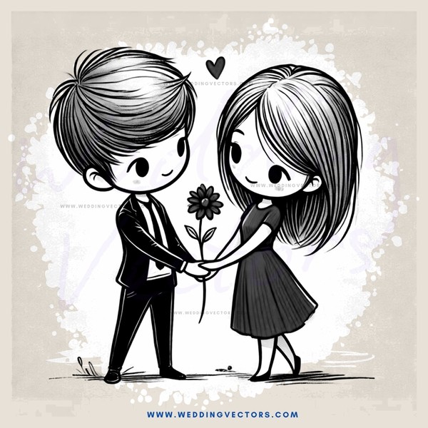 love story in black and white