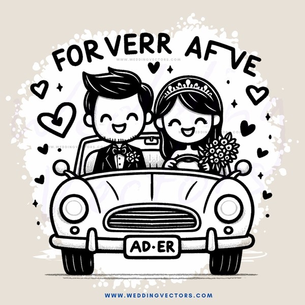 forever ave couple car puzzle piece