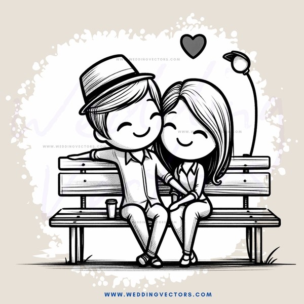 romantic moment on bench
