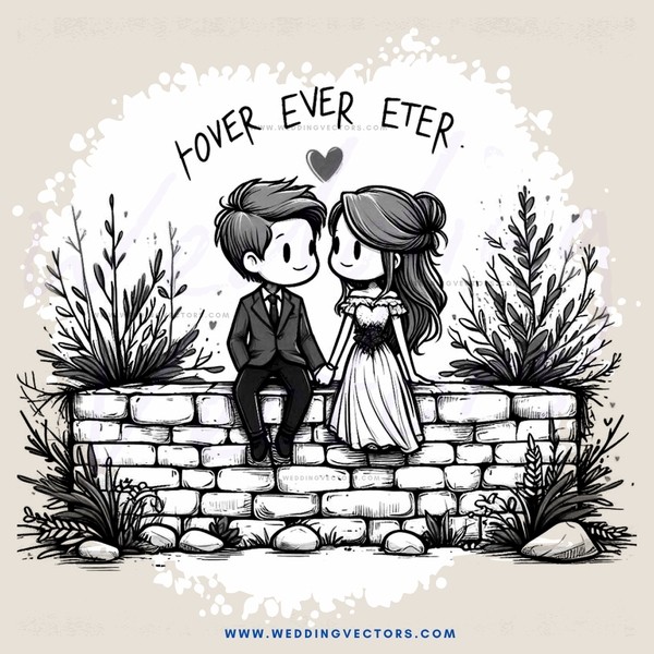 couple on a brick wall