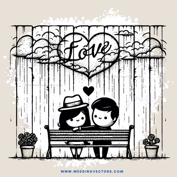 love bench drawing