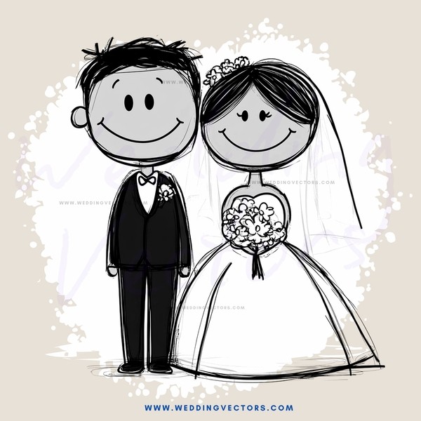 a happy couple getting married
