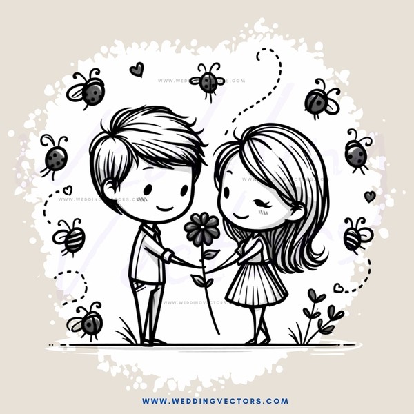 a man and woman in love holding hands