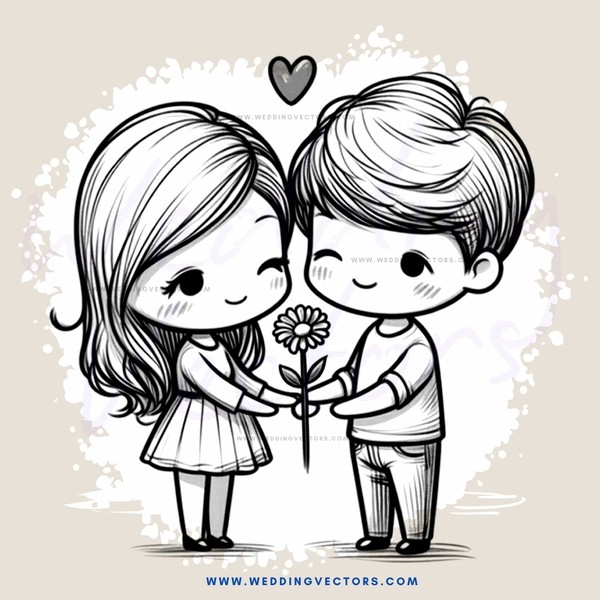 a girl and boy hugging