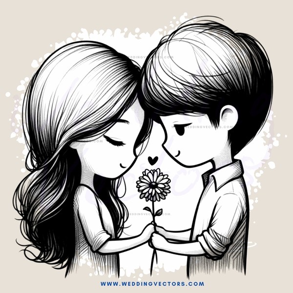 love locked together in black and white