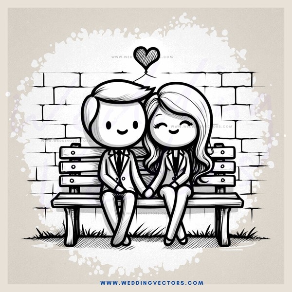 boy and girl sitting on bench