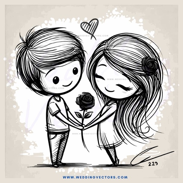 two people holding hands with roses
