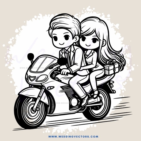 a couple riding on a motorcycle