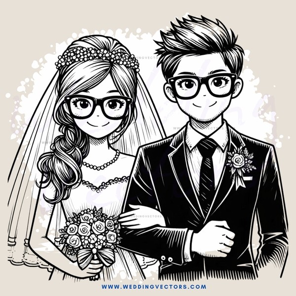 bride & groom on their wedding day