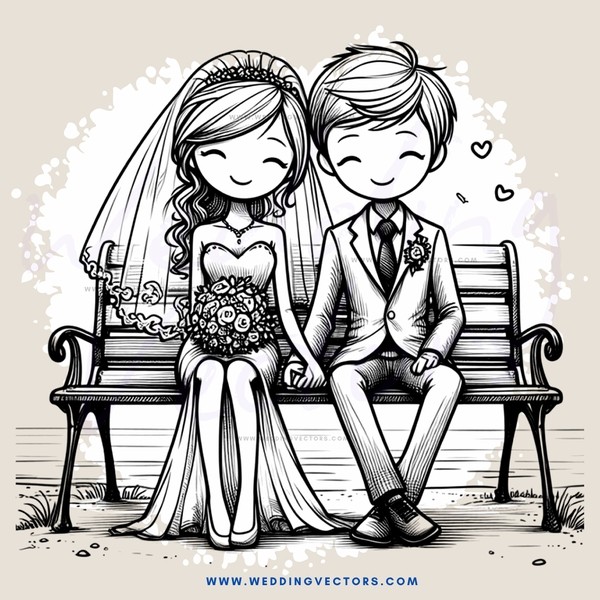 the newlyweds posing for pictures on their first date
