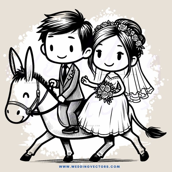 engaged couple on horseback