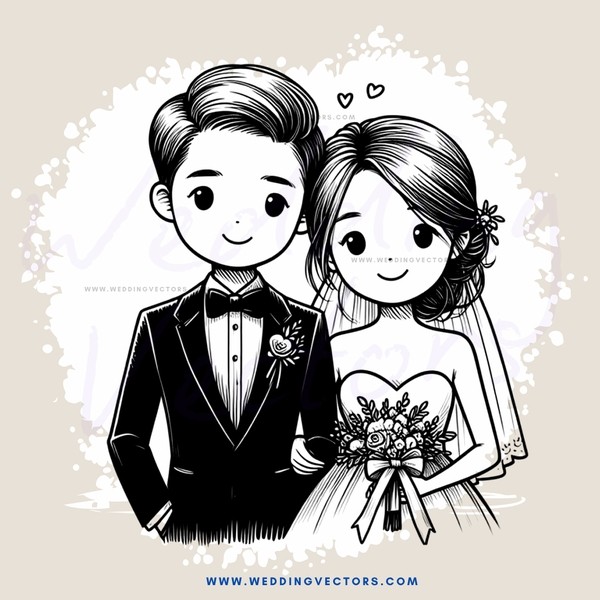 the bride and groom