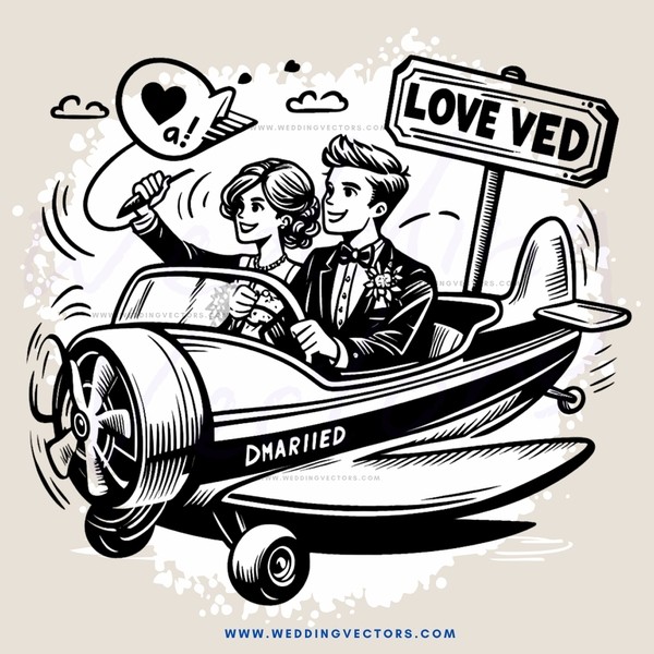 a man and woman in a car with the words "love veda" on it