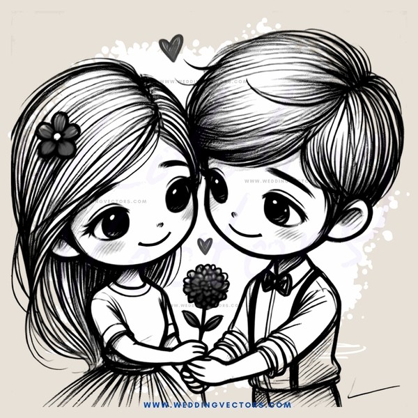 boy and girl embracing each other