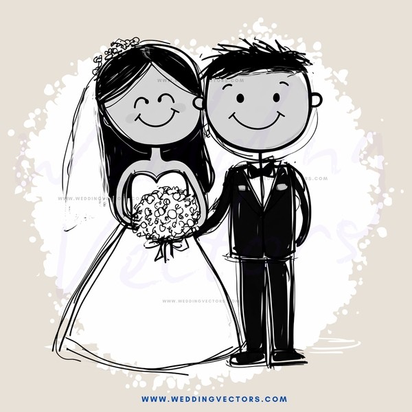 happy couple on their wedding day