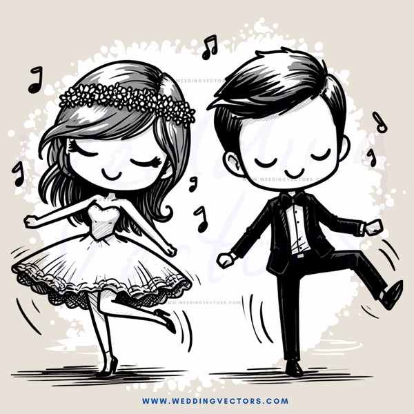 a couple dancing to music