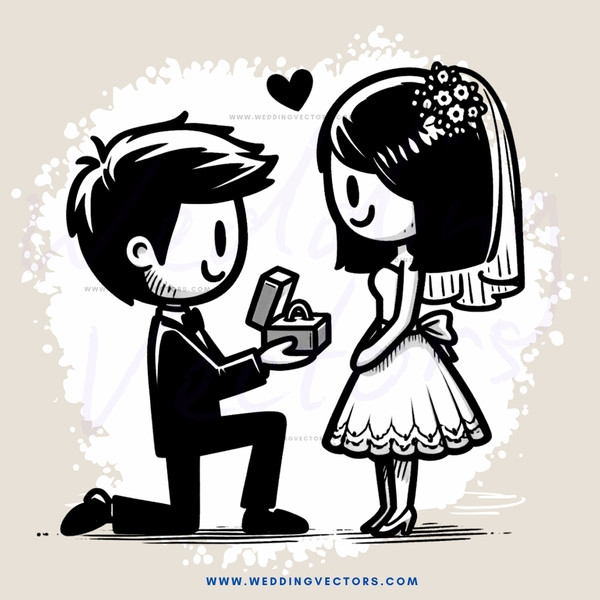 newlywed couple exchanging gifts