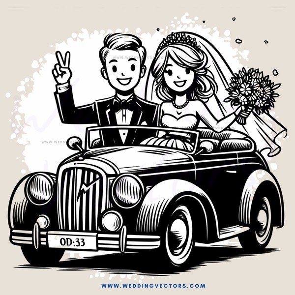 wedding caricature