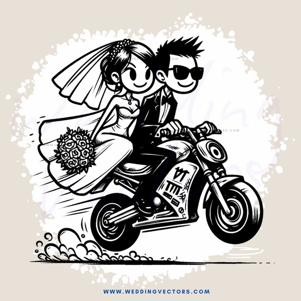 a man and woman on a motorcycle