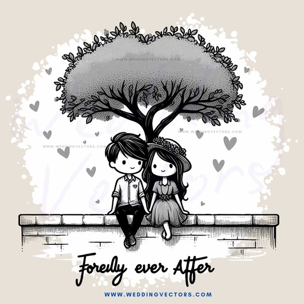 forever after boy and girl under tree