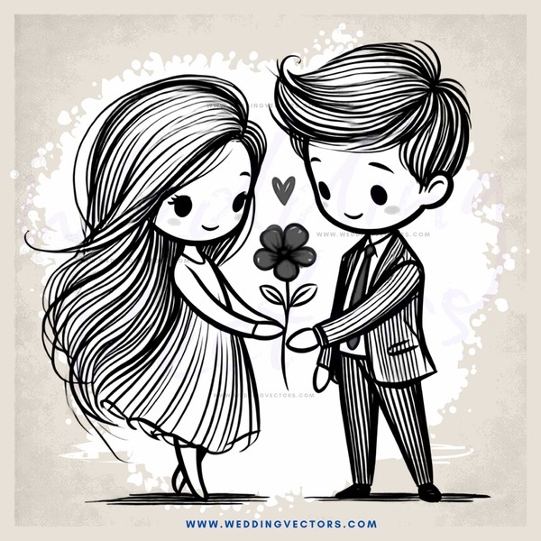 two people holding flowers