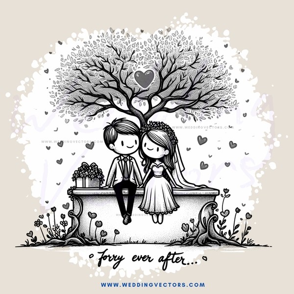 love tree illustration