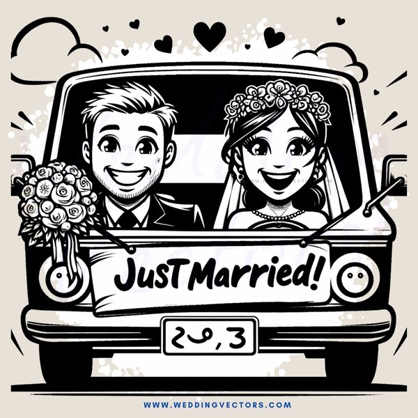 a couple's joyful car ride