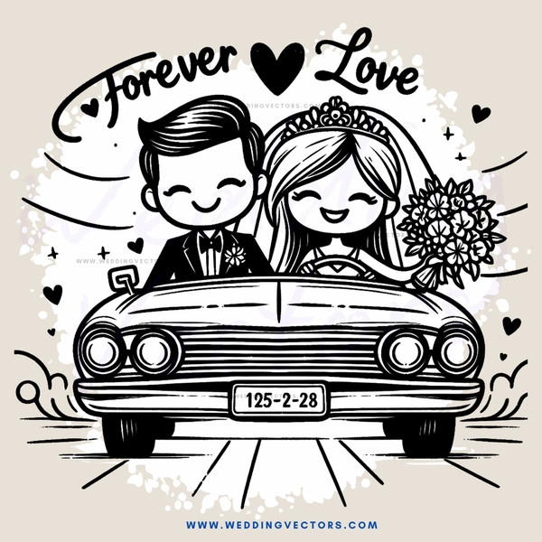 forever love caricature