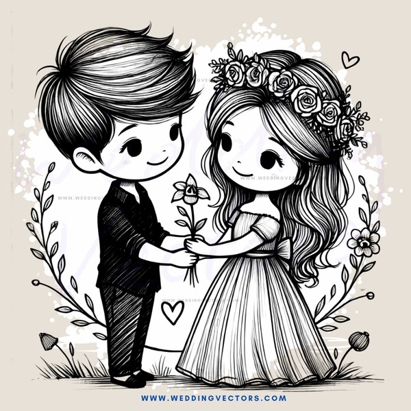 a young couple in nature