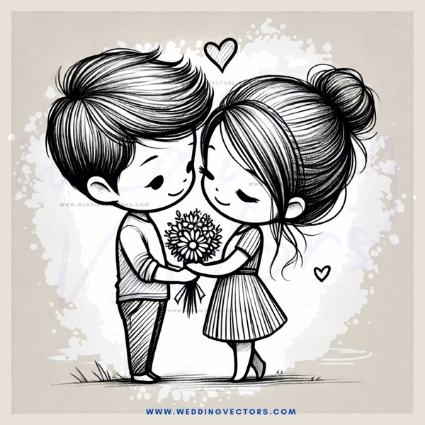a cartoon love story