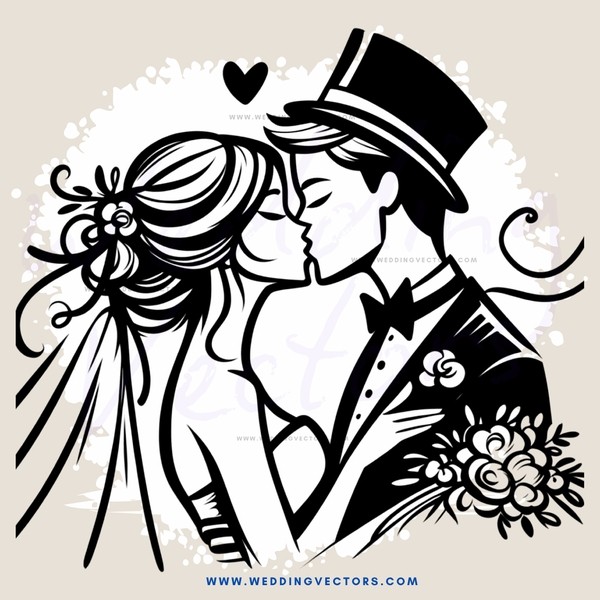 the wedding kiss