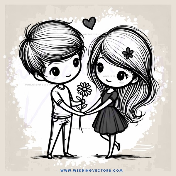a young boy and girl sharing their first kiss