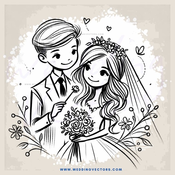 engagement picture with bride and groom