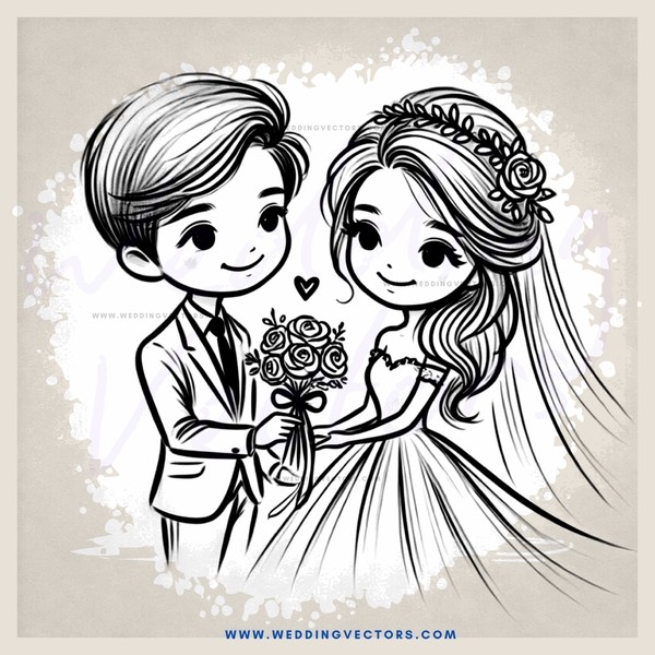 an engagement couple holding flowers