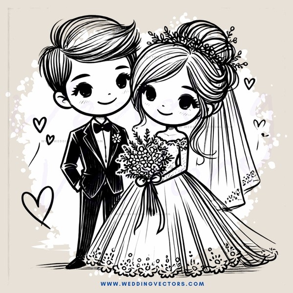 the bride and groom