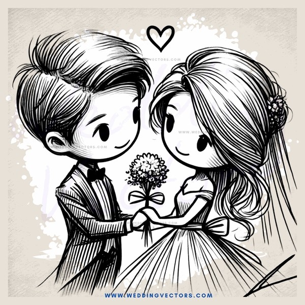 a couple exchanging vows