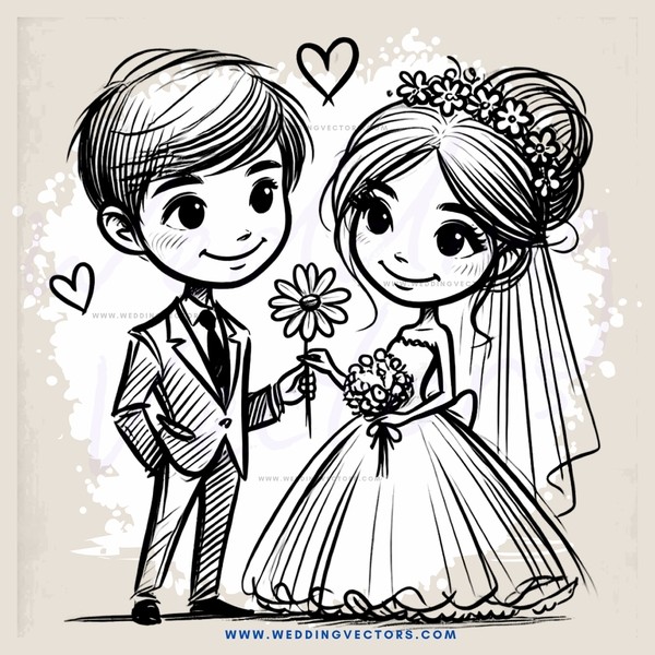 a bride and groom posing for pictures