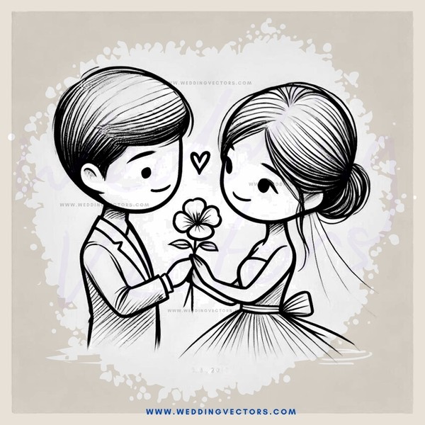 young couple in love with each other