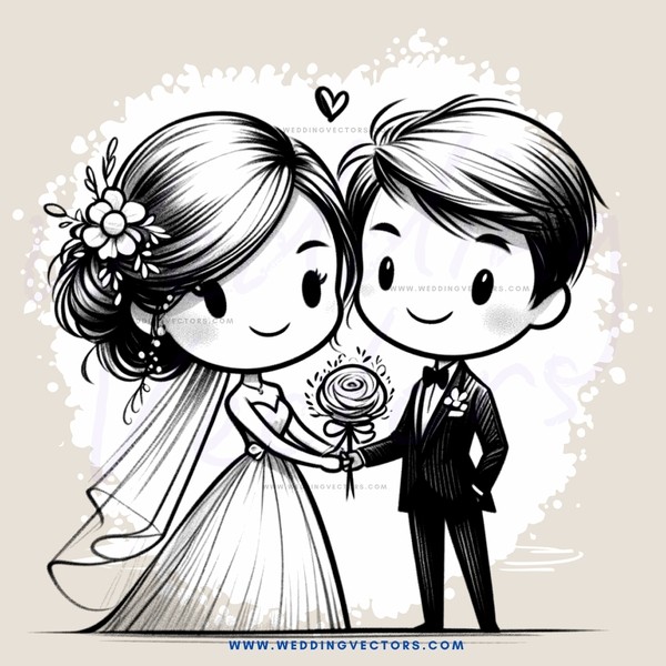 wedding couple greeting