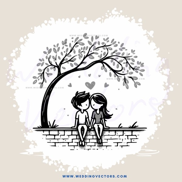 two people under a tree