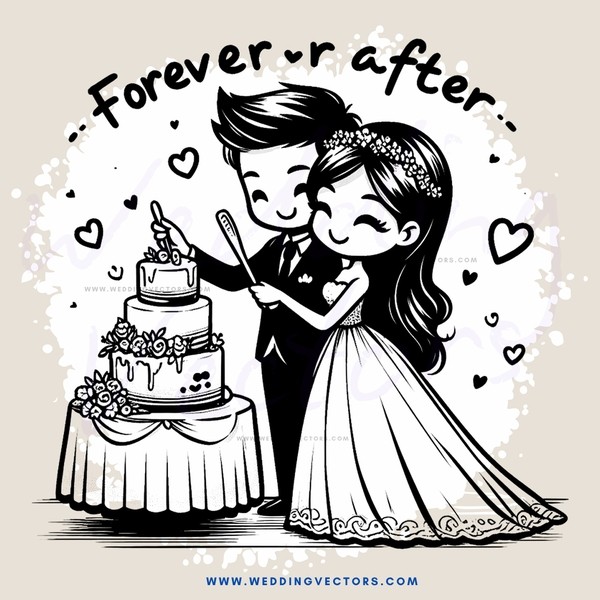 cake cutting couple picture description