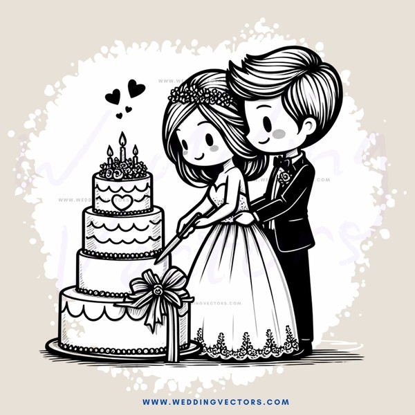 wedding cake holder and groom