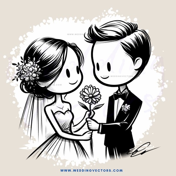 wedding bride and groom