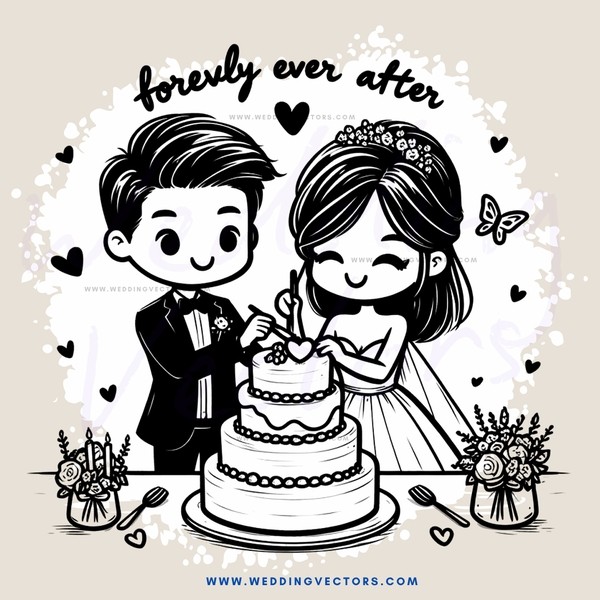 wedding cake cutting ceremony