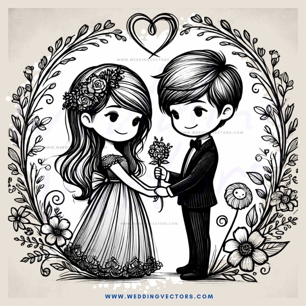 wedding bride & groom