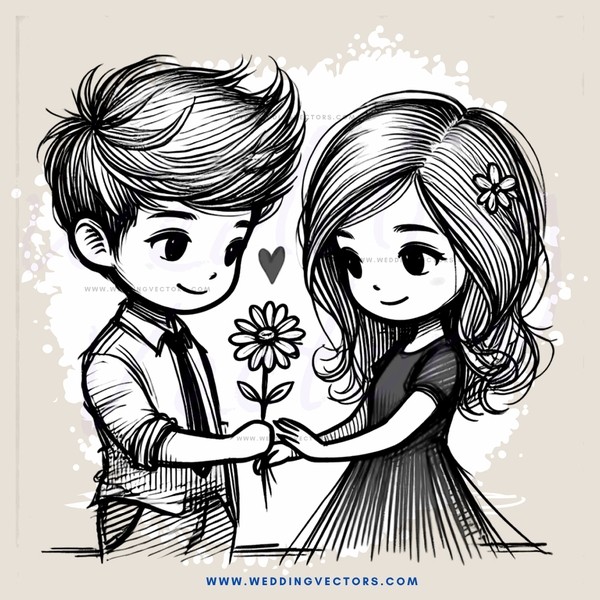 love and friendship illustration