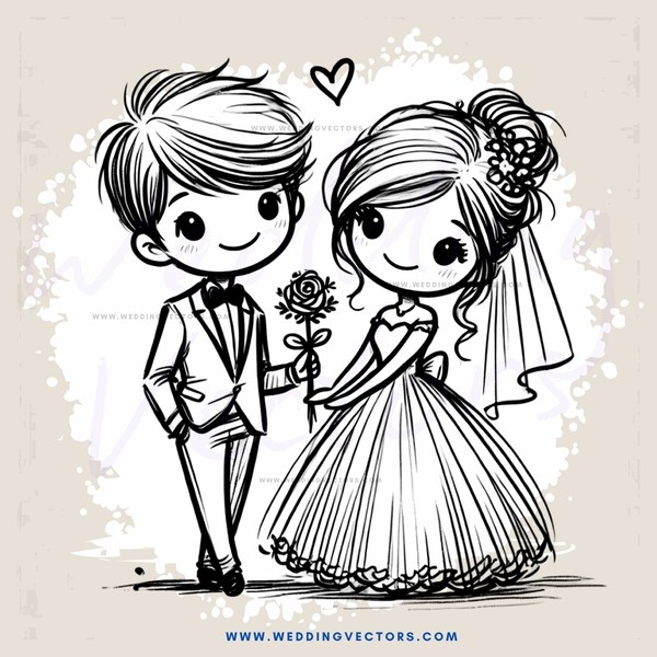 a wedding couple posing for picture
