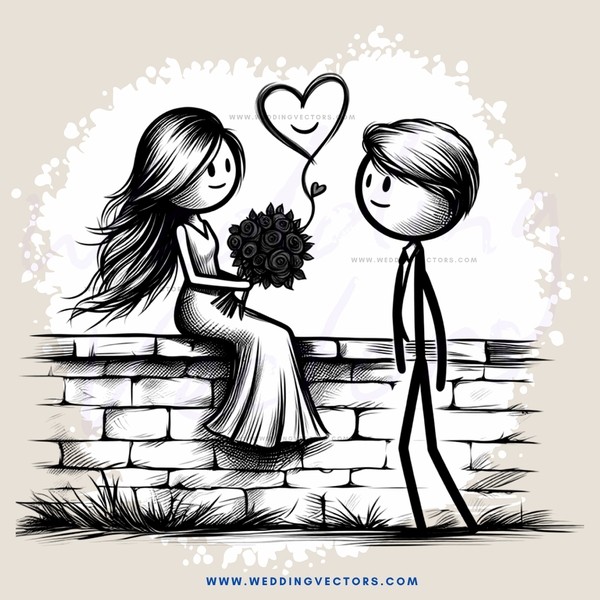 two people sitting on a brick wall
