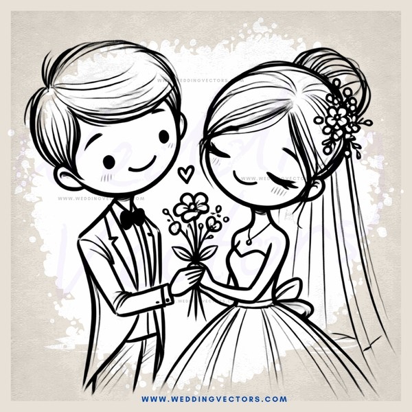 a bride and groom sharing a kiss
