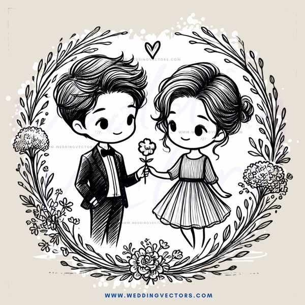 two people holding flowers